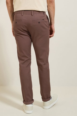 Chino slim en coton biologique - Mauve