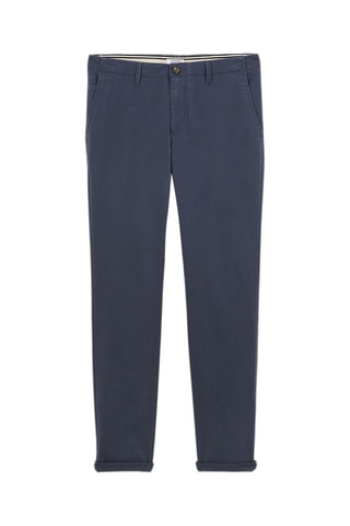 Chino slim en coton biologique - Bleu marine - Longueur 34