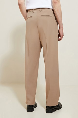 Pantalon large - Beige