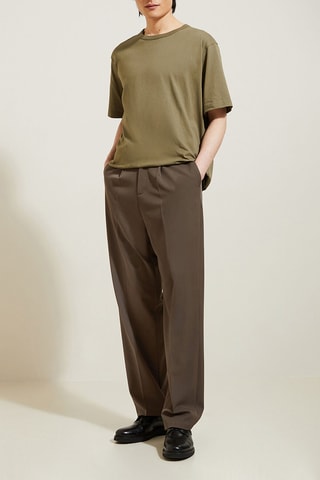Pantalon large - Kaki