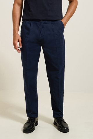 Pantalon relaxed - Bleu marine