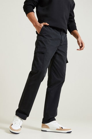 Pantalon cargo loose - Anthracite