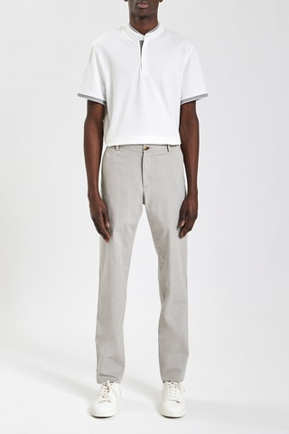Pantalon chino slim - Gris clair