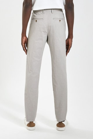 Pantalon chino slim - Gris clair