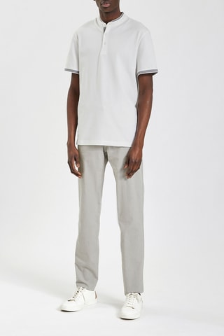 Pantalon chino slim - Gris clair