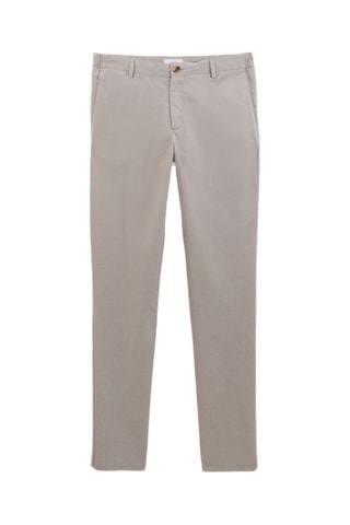 Pantalon chino slim - Gris clair