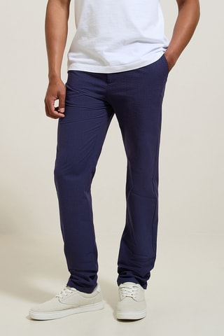 Pantalon straight - Bleu