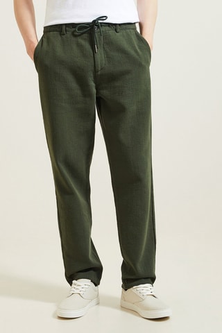 Pantalon large - Vert