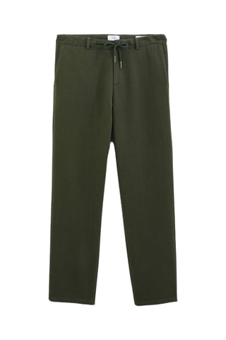 Pantalon large - Vert