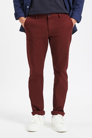 Pantalon chino slim - Bordeaux