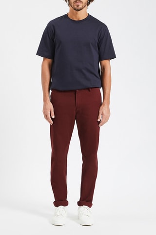 Pantalon chino slim - Bordeaux