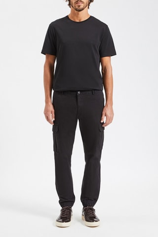 Pantalon cargo slim - Noir