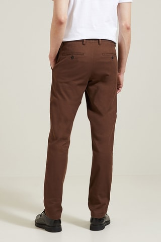 Pantalon chino slim - Marron