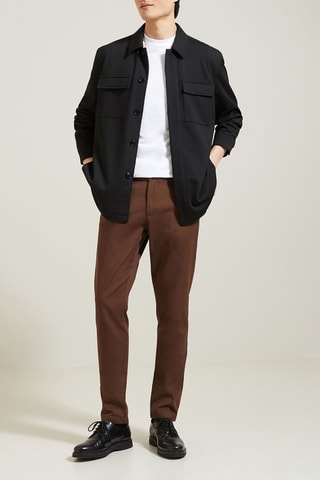 Pantalon chino slim - Marron
