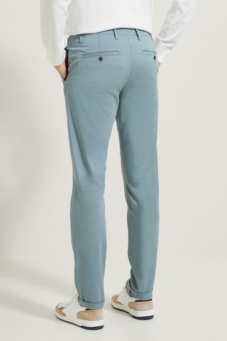 Pantalon chino slim - Bleu - Longueur 34