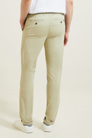 Pantalon chino slim - Vert - Longueur 34