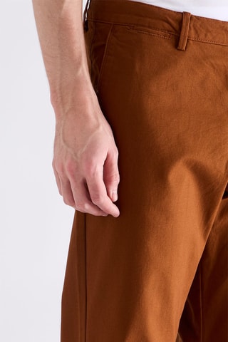 Pantalon chino regular - Marron