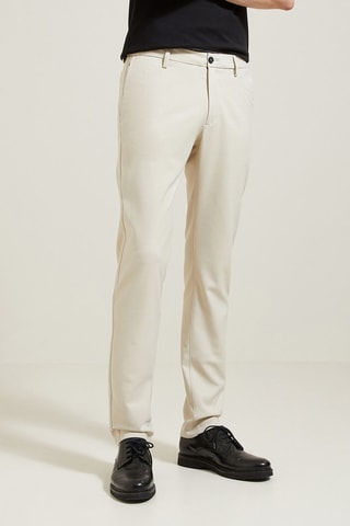 Pantalon chino slim - Ecru