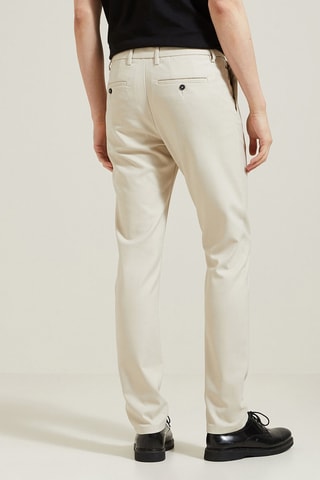 Pantalon chino slim - Ecru