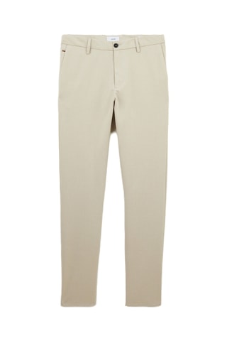 Pantalon chino slim - Ecru