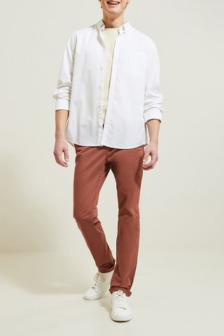Pantalon chino slim - Rose - Longueur 34
