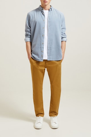 Pantalon chino slim - Miel - Longueur 34