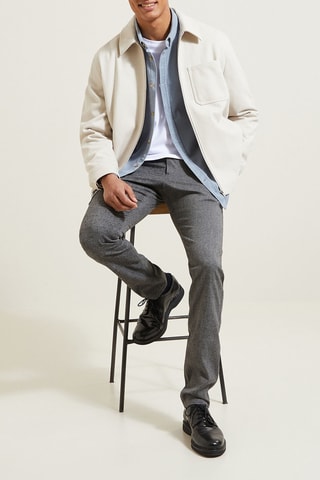Pantalon chino slim - Gris