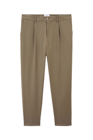 Pantalon chino large - Marron
