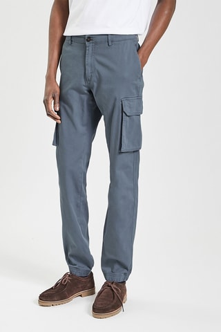 Chino cargo - Bleu
