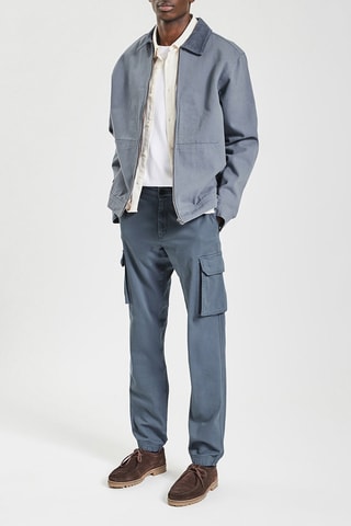 Chino cargo - Bleu