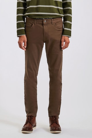 Pantalon slim - Marron