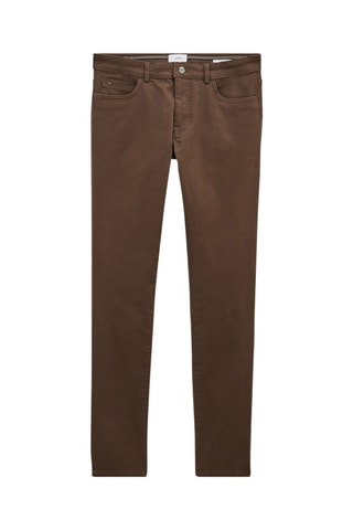 Pantalon slim - Marron