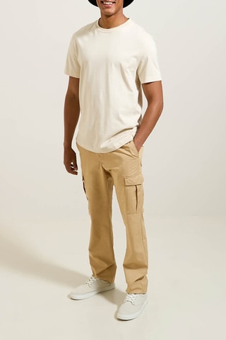 Pantalon cargo straight - Beige