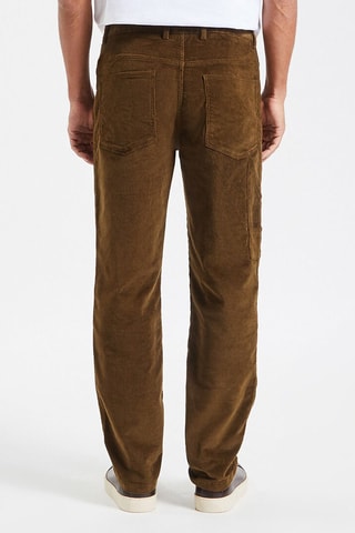 Pantalon regular - Marron