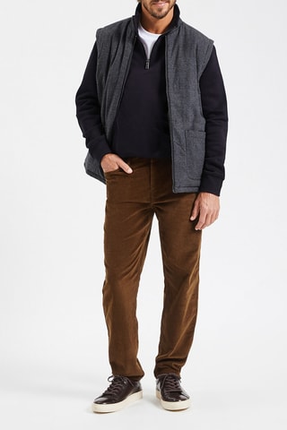 Pantalon regular - Marron