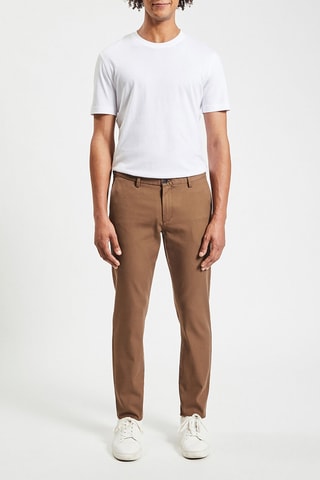 Pantalon slim - Camel 