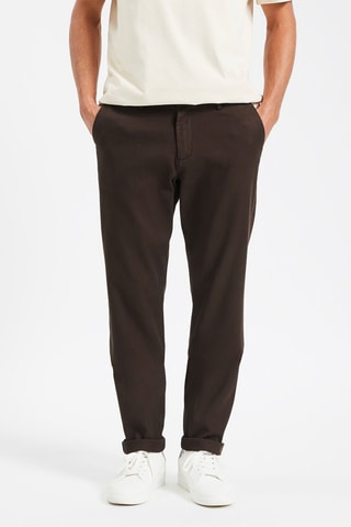Pantalon slim - Marron