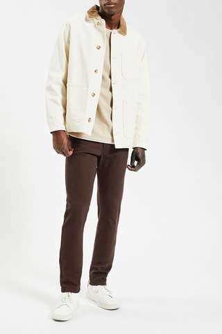 Pantalon slim - Marron foncé