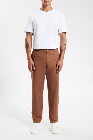 Pantalon regular - Marron