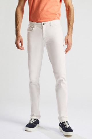 Pantalon slim - Blanc