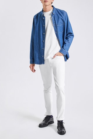 Pantalon slim - Blanc