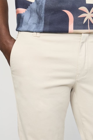 Pantalon slim - Ecru - Longueur 34