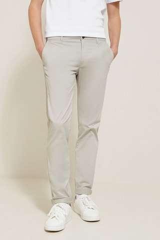 Pantalon chino slim - Ecru - Longueur 34
