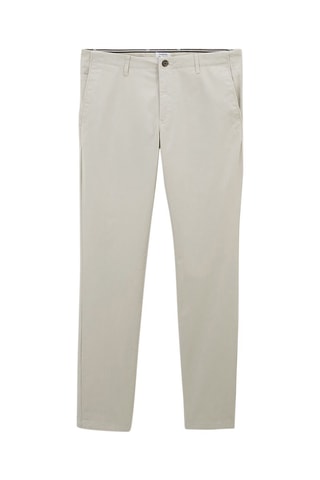 Pantalon chino slim - Ecru - Longueur 34
