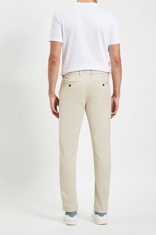 Pantalon chino slim - Gris clair
