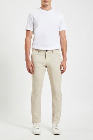 Pantalon chino slim - Gris clair