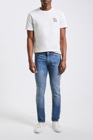 Jean slim - Bleu - Longueur 34