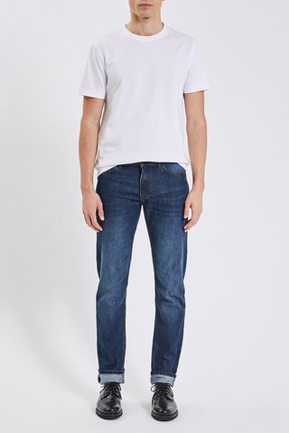Jean straight - Bleu - Longueur 34