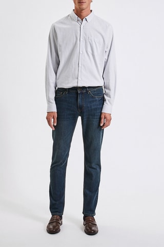Jean straight - Bleu - Longueur 30