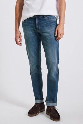 Jean straight - Bleu - Longueur 34